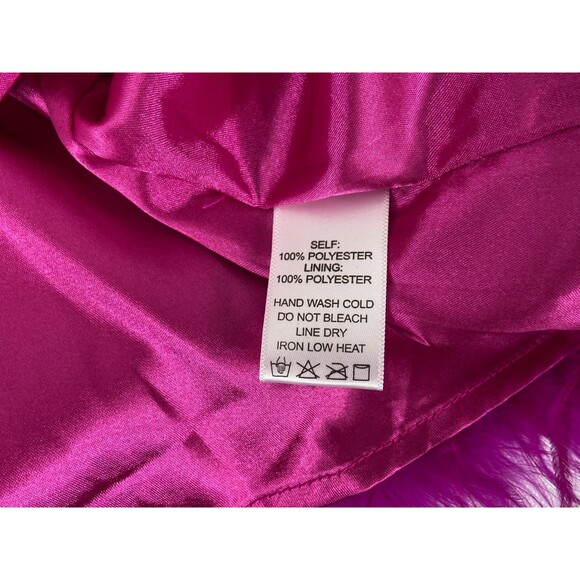 eesome Women Medium Bright Pink Camisole Top Feather Trim Sexy NWT - Picture 7 of 9